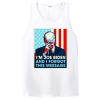 Retro Im Joe Biden And I Forgot This Message Us Flag PosiCharge Competitor Tank