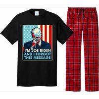 Retro I'm Joe Biden And I Forgot This Message US Flag Pajama Set