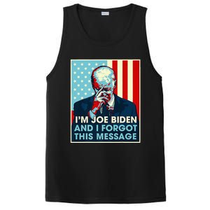 Retro I'm Joe Biden And I Forgot This Message US Flag PosiCharge Competitor Tank