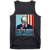 Retro I'm Joe Biden And I Forgot This Message US Flag Tank Top