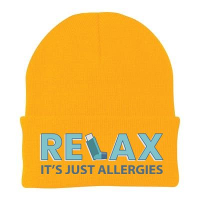 Relax It's Just Allergies Gift Knit Cap Winter Beanie