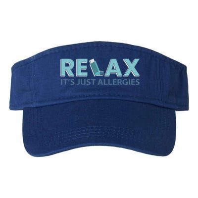 Relax It's Just Allergies Gift Valucap Bio-Washed Visor