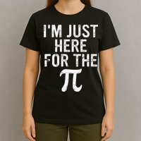 Retro I'm Just Here For The Pi Math Pie Geek Pi Day T-Shirt