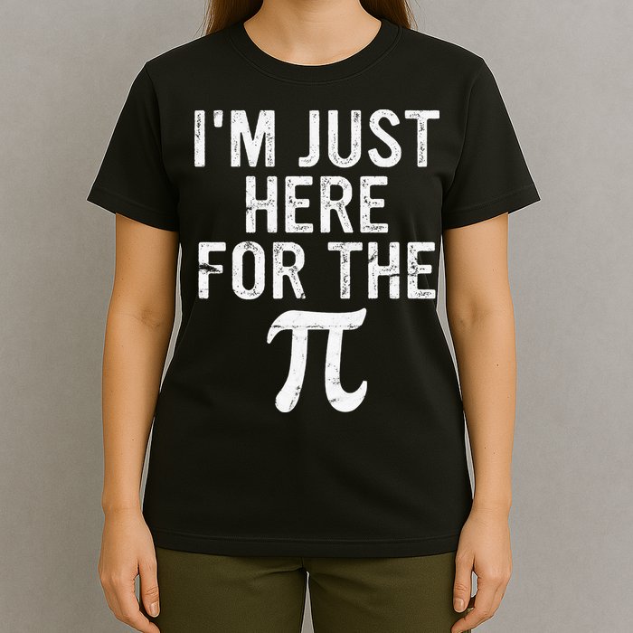 Retro I'm Just Here For The Pi Math Pie Geek Pi Day T-Shirt