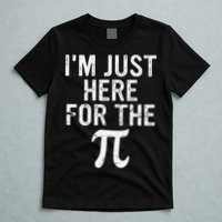 Retro I'm Just Here For The Pi Math Pie Geek Pi Day T-Shirt