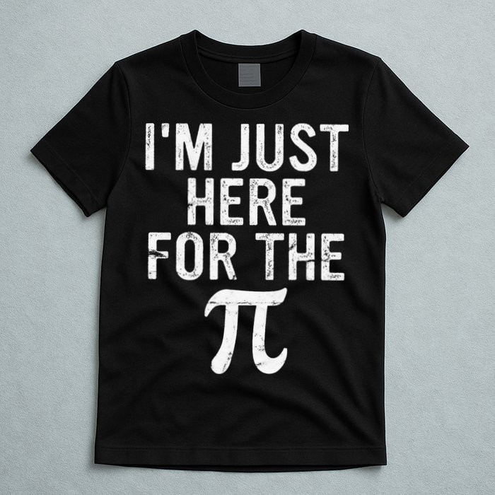 Retro I'm Just Here For The Pi Math Pie Geek Pi Day T-Shirt