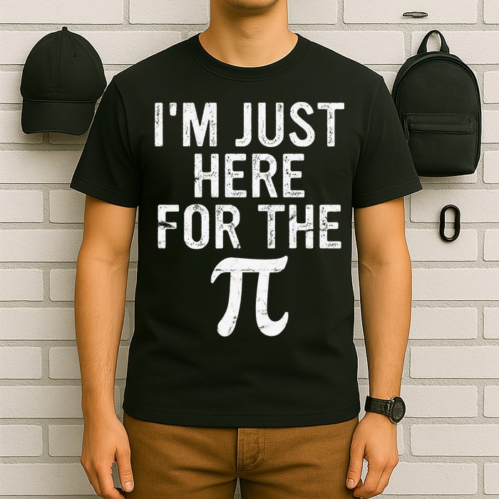 Retro I'm Just Here For The Pi Math Pie Geek Pi Day T-Shirt