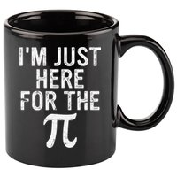 Retro I'm Just Here For The Pi Math Pie Geek Pi Day 11oz C Handle Ceramic Mug