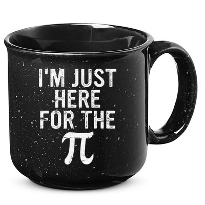 Retro I'm Just Here For The Pi Math Pie Geek Pi Day 15oz Campfire Ceramic Mug