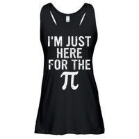 Retro I'm Just Here For The Pi Math Pie Geek Pi Day Ladies Essential Flowy Tank