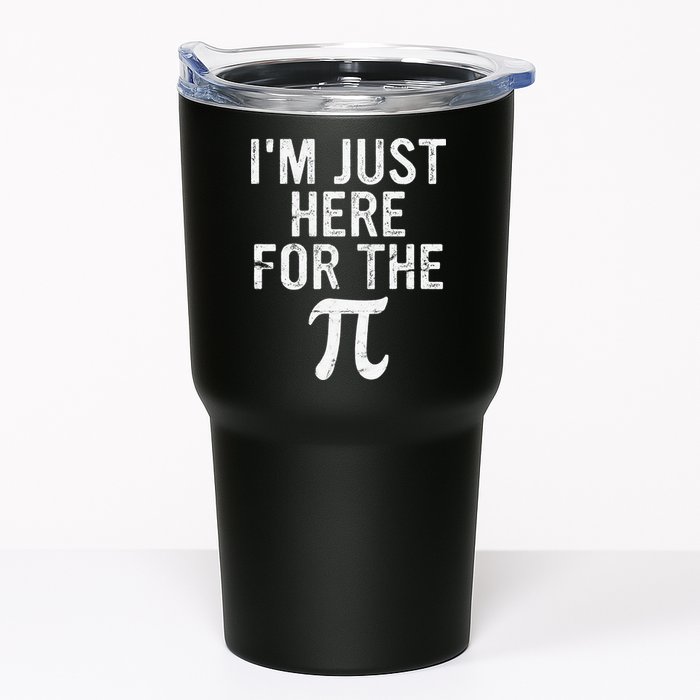 Retro I'm Just Here For The Pi Math Pie Geek Pi Day Tumbler