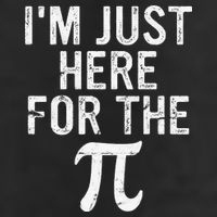 Retro I'm Just Here For The Pi Math Pie Geek Pi Day 25L Jumbo Tote