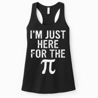 Retro I'm Just Here For The Pi Math Pie Geek Pi Day Womens Tank Top