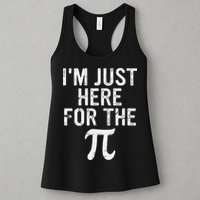 Retro I'm Just Here For The Pi Math Pie Geek Pi Day Womens Tank Top