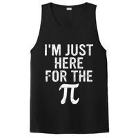 Retro I'm Just Here For The Pi Math Pie Geek Pi Day PosiCharge Competitor Tank
