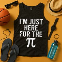 Retro I'm Just Here For The Pi Math Pie Geek Pi Day Tank Top