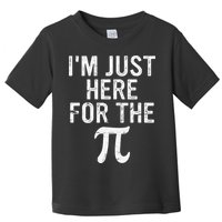 Retro I'm Just Here For The Pi Math Pie Geek Pi Day Toddler T-Shirt