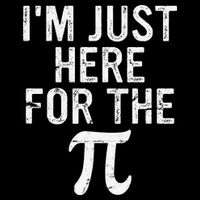 Retro I'm Just Here For The Pi Math Pie Geek Pi Day Women's V-Neck T-Shirt