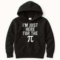 Retro I'm Just Here For The Pi Math Pie Geek Pi Day Kids Hoodie