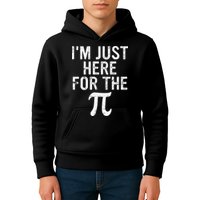 Retro I'm Just Here For The Pi Math Pie Geek Pi Day Kids Hoodie