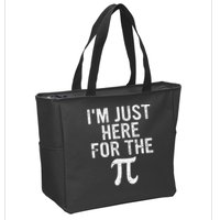 Retro I'm Just Here For The Pi Math Pie Geek Pi Day Zip Tote Bag