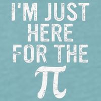 Retro I'm Just Here For The Pi Math Pie Geek Pi Day Sueded Cloud Jersey T-Shirt