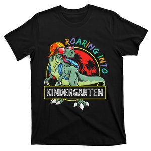 Roaring Into Kindergarten Dinosaur Trex Back To School Gift T-Shirt