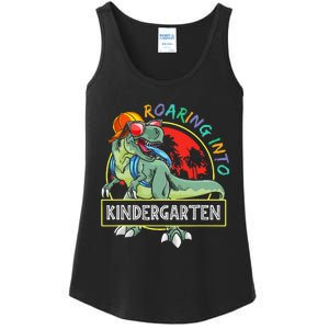 Roaring Into Kindergarten Dinosaur Trex Back To School Gift Ladies Essential Tank