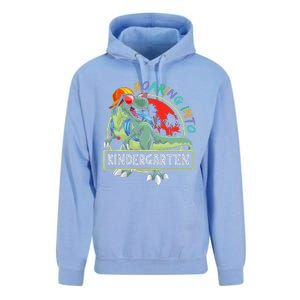 Roaring Into Kindergarten Dinosaur Trex Back To School Gift Unisex Surf Hoodie