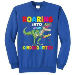 Roaring Into Kindergarten Dinosaur Back To School Sweatshirt