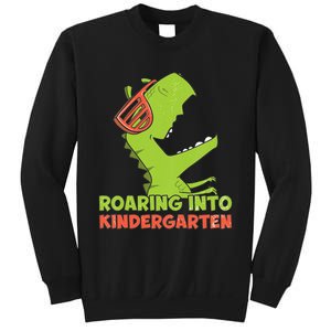 Roaring Into Kindergarten Dinosaur Back To School Sweatshirt