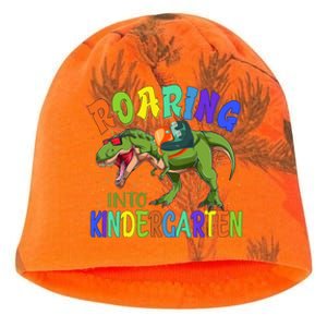 Roaring Into Kindergarten Dinosaur Ready To Crush Boy Kati - Camo Knit Beanie