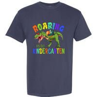 Roaring Into Kindergarten Dinosaur Ready To Crush Boy Garment-Dyed Heavyweight T-Shirt