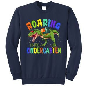 Roaring Into Kindergarten Dinosaur Ready To Crush Boy Sweatshirt