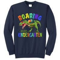 Roaring Into Kindergarten Dinosaur Ready To Crush Boy Sweatshirt