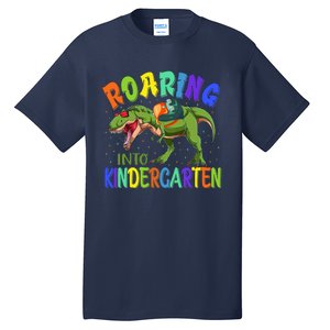 Roaring Into Kindergarten Dinosaur Ready To Crush Boy Tall T-Shirt