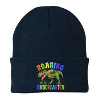 Roaring Into Kindergarten Dinosaur Ready To Crush Boy Knit Cap Winter Beanie