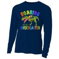 Roaring Into Kindergarten Dinosaur Ready To Crush Boy Cooling Performance Long Sleeve Crew