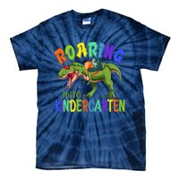 Roaring Into Kindergarten Dinosaur Ready To Crush Boy Tie-Dye T-Shirt