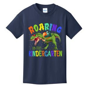 Roaring Into Kindergarten Dinosaur Ready To Crush Boy Kids T-Shirt