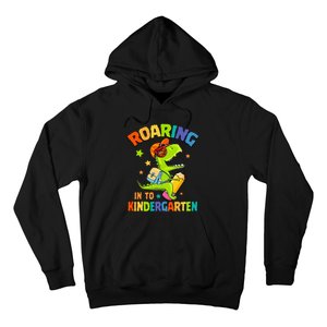 Roaring Into Kindergarten Dinosaur Back To School Hoodie