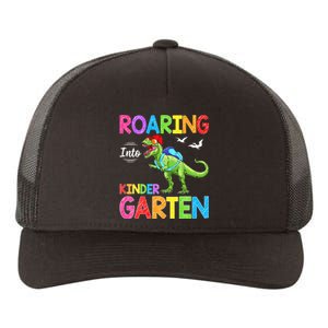 Roaring Into Kindergarten Dinosaur Student Back To School Yupoong Adult 5-Panel Trucker Hat