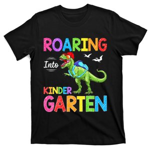 Roaring Into Kindergarten Dinosaur Student Back To School T-Shirt