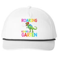 Roaring Into Kindergarten Dinosaur Student Back To School Snapback Five-Panel Rope Hat