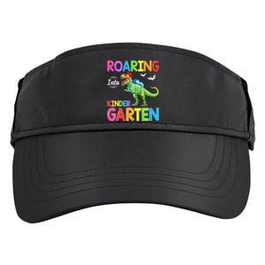 Roaring Into Kindergarten Dinosaur Student Back To School Adult Drive Performance Visor