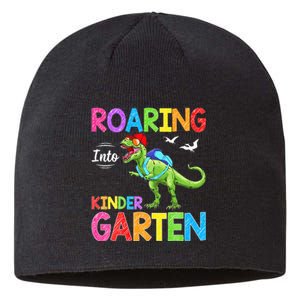 Roaring Into Kindergarten Dinosaur Student Back To School Sustainable Beanie