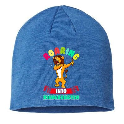 Roaring Into Kindergarten First Day Of School Kindergarten Great Gift Sustainable Beanie
