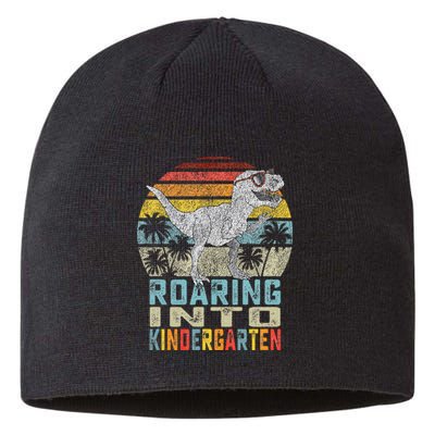 Roaring Into Kindergarten Dinosaur 1st Day Back To School Sustainable Beanie