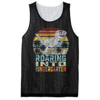 Roaring Into Kindergarten Dinosaur 1st Day Back To School Mesh Reversible Basketball Jersey Tank