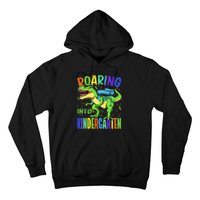 Roaring Into Kindergarten Dinosaur T Rex Back to School Hoodie